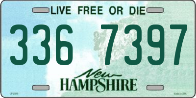 NH license plate 3367397
