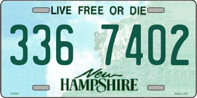 NH license plate 3367402