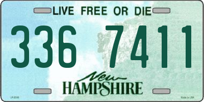 NH license plate 3367411