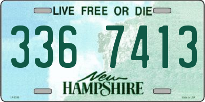 NH license plate 3367413