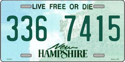 NH license plate 3367415