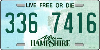 NH license plate 3367416