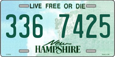 NH license plate 3367425