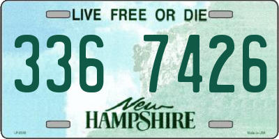 NH license plate 3367426
