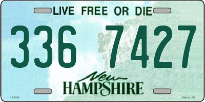 NH license plate 3367427