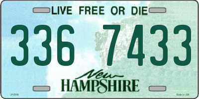 NH license plate 3367433