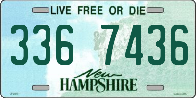 NH license plate 3367436