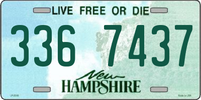 NH license plate 3367437