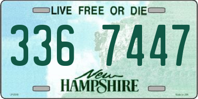 NH license plate 3367447