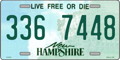 NH license plate 3367448