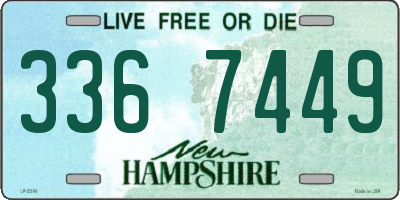 NH license plate 3367449