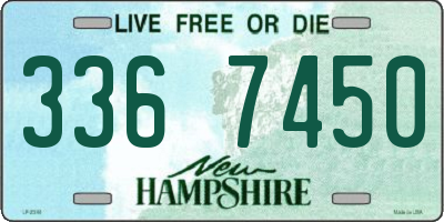 NH license plate 3367450