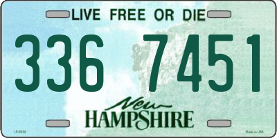 NH license plate 3367451