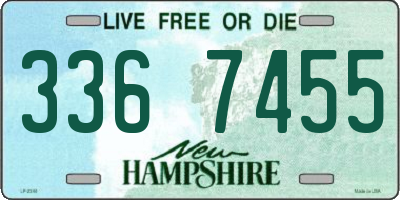 NH license plate 3367455