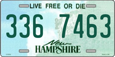 NH license plate 3367463