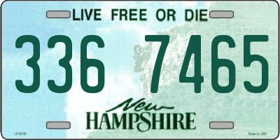 NH license plate 3367465