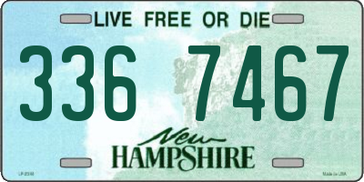 NH license plate 3367467
