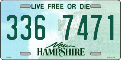 NH license plate 3367471