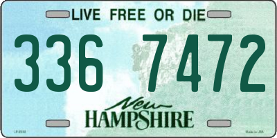 NH license plate 3367472