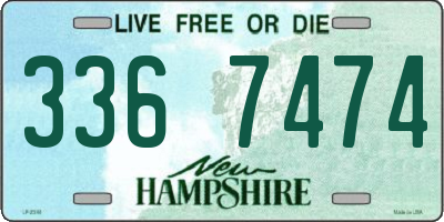 NH license plate 3367474