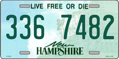 NH license plate 3367482