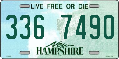 NH license plate 3367490