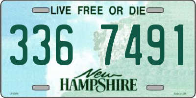 NH license plate 3367491