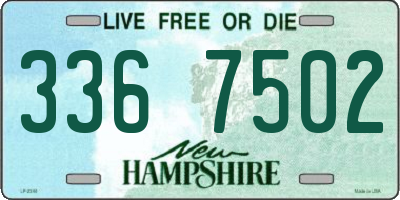 NH license plate 3367502