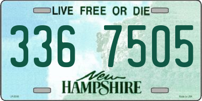 NH license plate 3367505