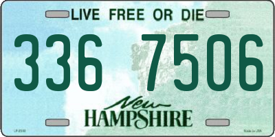 NH license plate 3367506