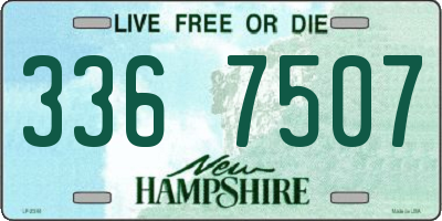 NH license plate 3367507