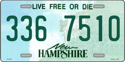 NH license plate 3367510