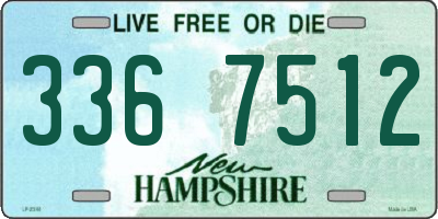 NH license plate 3367512