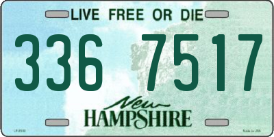 NH license plate 3367517