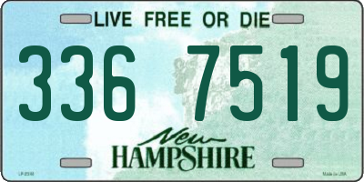 NH license plate 3367519