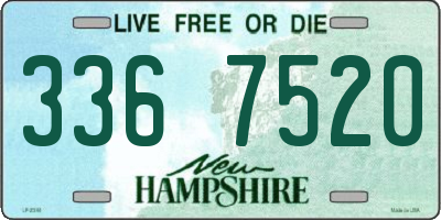 NH license plate 3367520