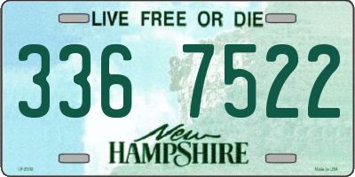 NH license plate 3367522