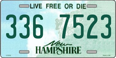 NH license plate 3367523