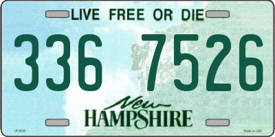 NH license plate 3367526