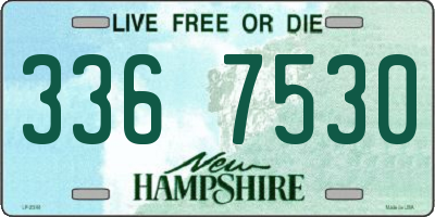 NH license plate 3367530