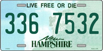 NH license plate 3367532