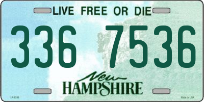 NH license plate 3367536