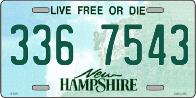 NH license plate 3367543