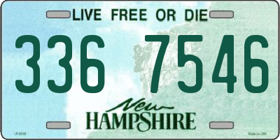 NH license plate 3367546