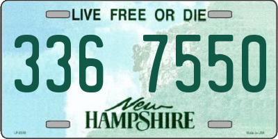 NH license plate 3367550