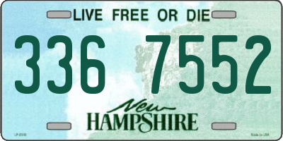 NH license plate 3367552