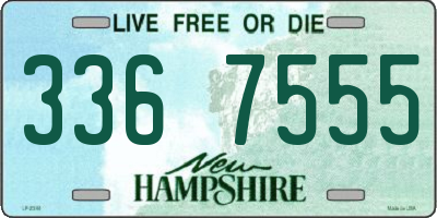 NH license plate 3367555