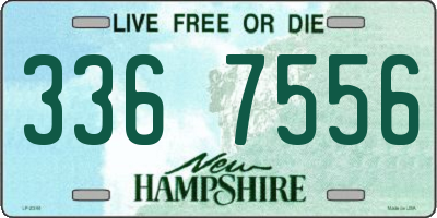 NH license plate 3367556