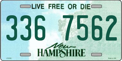 NH license plate 3367562