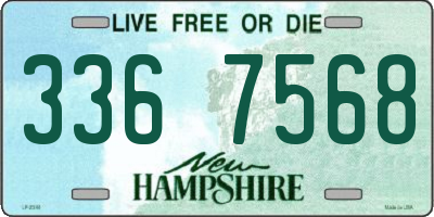 NH license plate 3367568